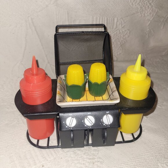 Mini BBQ themed Hotdog Condiment Station - Picture 1 of 13